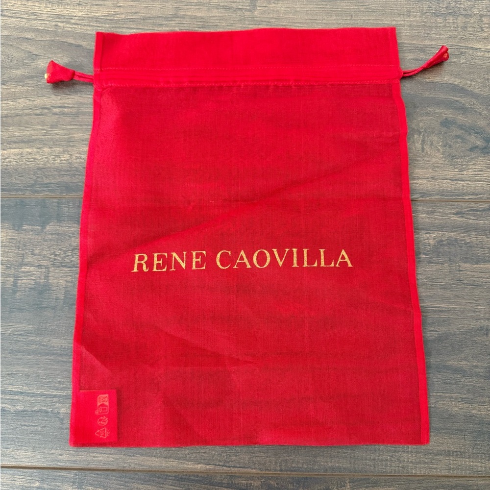 10x13.5” Rene Caovilla Red Dust Bag